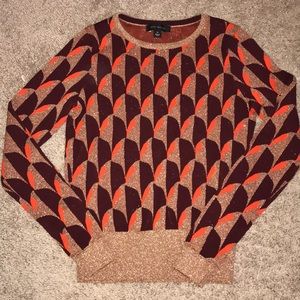 Ann Taylor Rose Gold Sparkle Sweater! Size XS